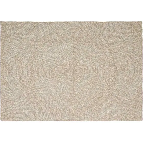 Jutetæppe 160x230 cm - Natur/Hvid