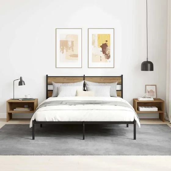 Natskab Artisan Eg 40x40x30 cm – Rustikt sengebord