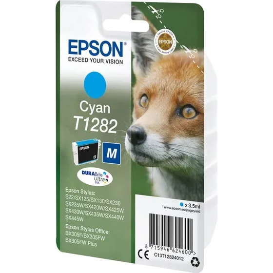 Epson T1282 Cyan Blkpatron  3,5 ml, 260 sider