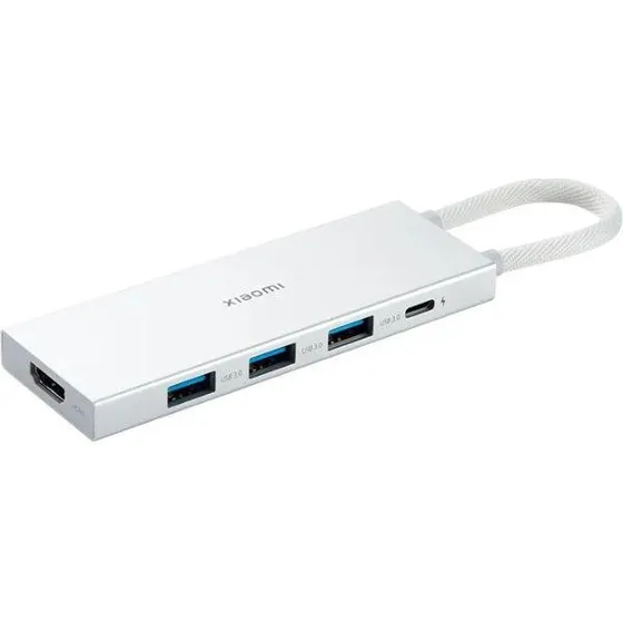Xiaomi 5-in-1 Type-C Hub - USB-C, HDMI, 3xUSB-A, Hvid
