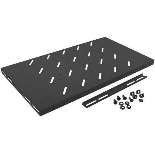 Lanberg AK-1001-B 1U Rackhylde, Sort, 120 kg