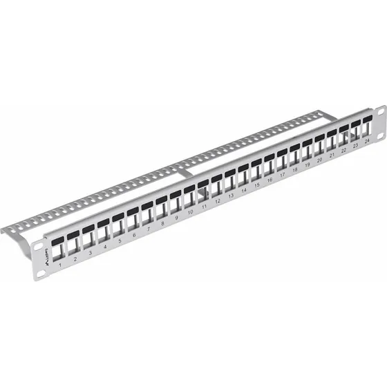 Lanberg PPKS-1024-S 24-port 1U grå patchpanel