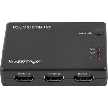 Lanberg SWV-HDMI-0003 HDMI-switch 3x1 med mikro-USB