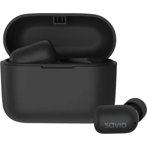 Savio TWS-09 Trådløse In-ear Hovedtelefoner, Sort, IPX5