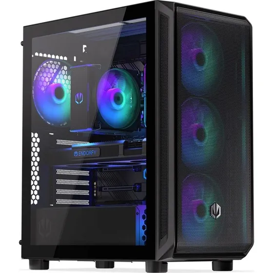ENDORFY Arx 500 ARGB ATX Mid Tower, sort med hærdet glas