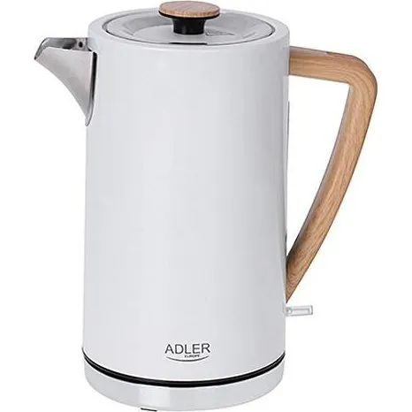 Adler AD 1347w Elkedel 1,7 L, Hvid, 2200 W