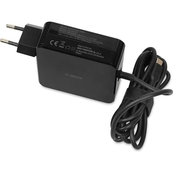 iBox IUZ100TC USB-C 100W oplader med PD og Emark chip