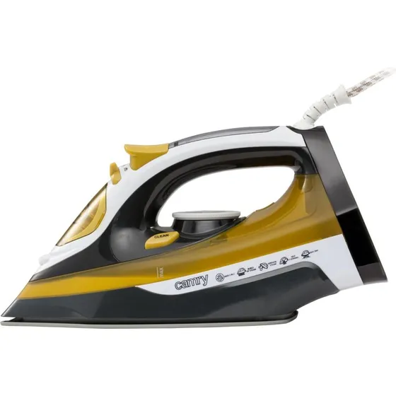 Adler Camry CR 5029 2400 W Dampsstrygejern, sort/gul