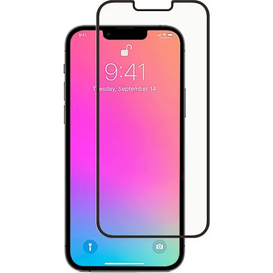 Screenor iPhone 13/13 Pro/14 Full Cover Skærmbeskytter Sort