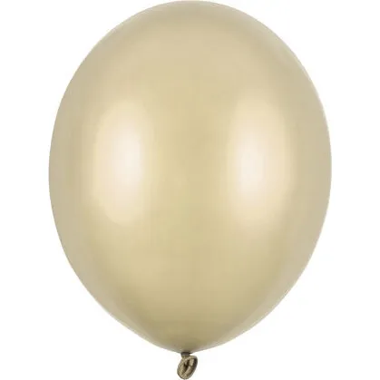 Strong Balloon 100 stk Metallic Cold Guld latexballoner 23 cm