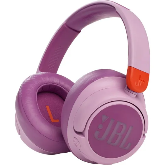 JBL JR 460NC Bluetooth Hovedtelefon med ANC, Lyserød (30 timer)