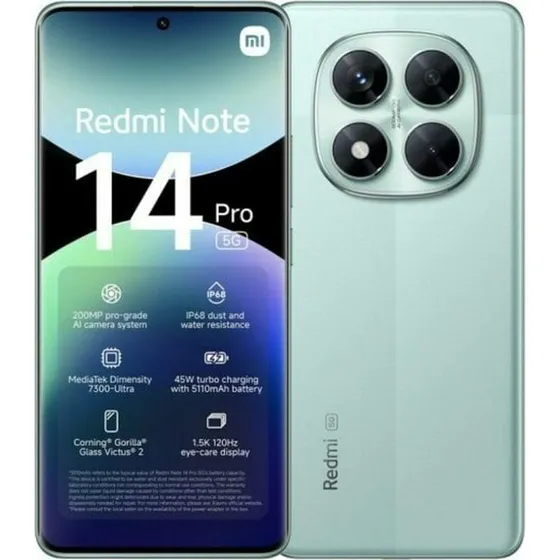 Xiaomi Redmi Note 14 Pro 5G 8/256 GB Grøn