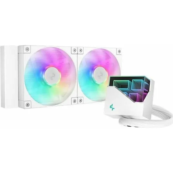 DeepCool LT240 WH ARGB 240 mm hvid AIO vandkøler