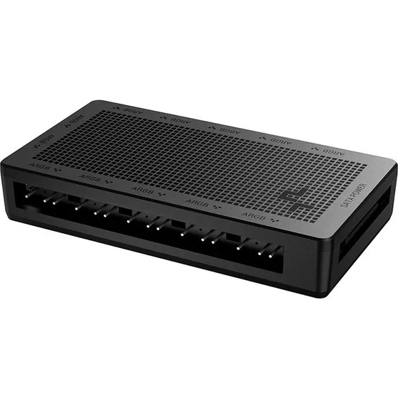 DeepCool SC700 RGB LED-lyshub, 12-port, sort