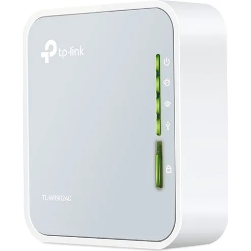 TP-Link TL-WR902AC Trådløs Travel Router, Dual Band, Hvid