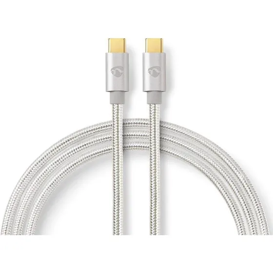 Nedis USB-C USB-C 100W 1m Guldplateret Flettet Nylon
