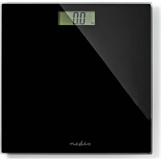 Nedis PESC500BK Personvægt, Sort, Hærdet Glas, 150 kg