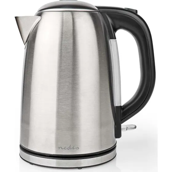 Nedis KAWK350EAL Elkedel 1,7 L, Sort/Sølv, 2200 W