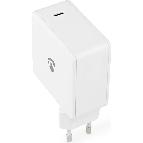 Nedis WCGPD100W100WT Vægoplader 100W GaN USB-C, Hvid