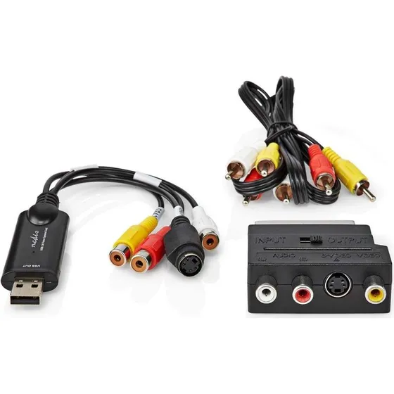Nedis Video Grabber USB 2.0 480p med A/V og Scart-kabler