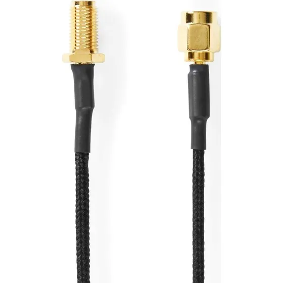 Nedis SMA Kabel | 50 Ohm | Guldpladeret | 0,50 m | Sort