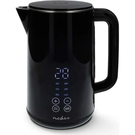Nedis Elkedel 1,7 l Sort med Strix®-controller