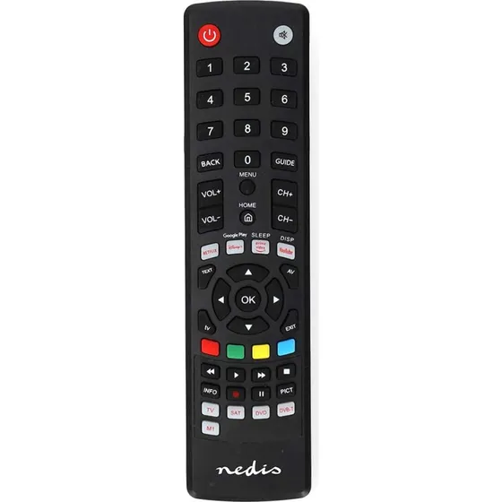 Nedis TVRC2340BK Universal Fjernbetjening | Forprogrammeret | 4 Enheder | Sort