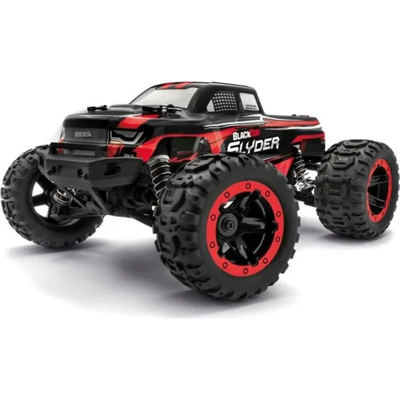 BlackZon Slyder MT 1/16 4WD elektrisk monstertruck - rød