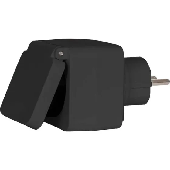 Denver PLO-108 Smart Udendørs Wi-Fi Stik, Sort