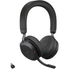 Jabra Evolve2 75 Trådløse Hörlurar med Laddställ, Sort