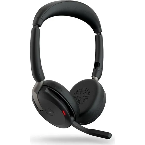 Jabra Evolve2 65 Flex Trådløst Headset Sort med Bluetooth og Microsoft Teams-certificering