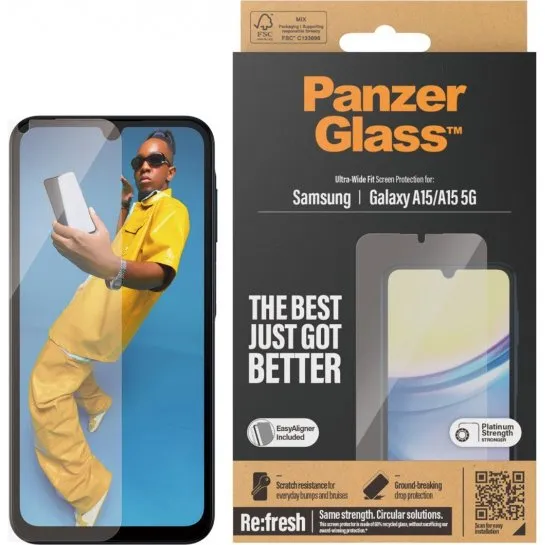 PanzerGlass Skærmbeskytter Transparent Samsung Galaxy A15