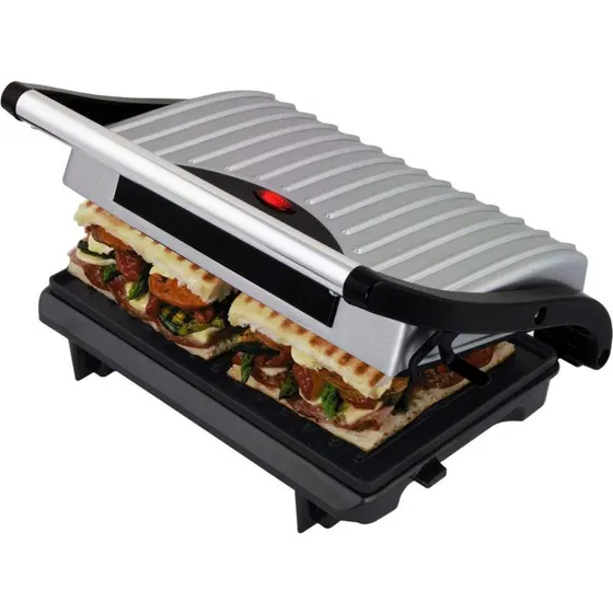 Esperanza EKG005 Elektrisk Grill 750 W, Sort/Rustfrit Stål