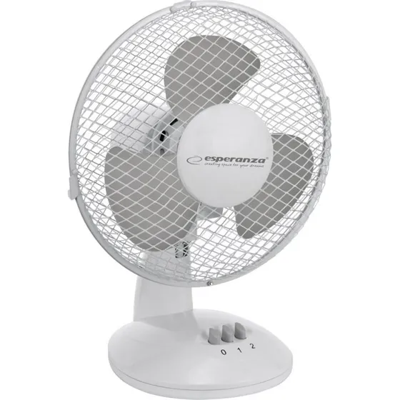 Esperanza Zephyr Bordventilator 23 cm Hvid/Grå