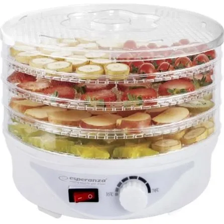 Esperanza DÉLICATESSE Fødevaretørrer 250 W, rund, transparent