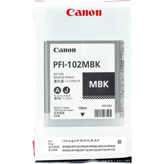 Canon PFI-102 MBK Mat Sort Blæk 130 ml