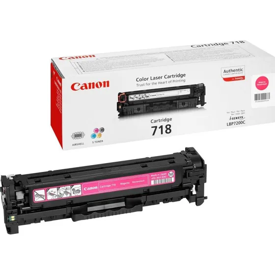 Canon 718 Magenta Tonerpatron – 2.900 sider, original