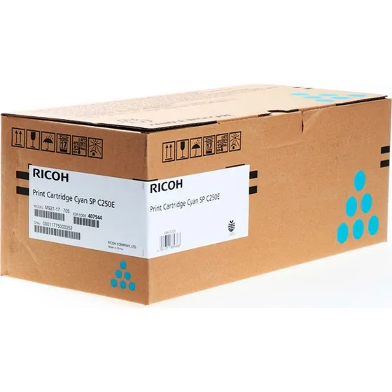 Ricoh 407544 Cyan Toner 1600 Sider