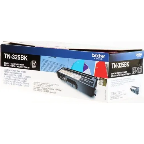 Brother TN325BK Sort Toner, 4.000 sider