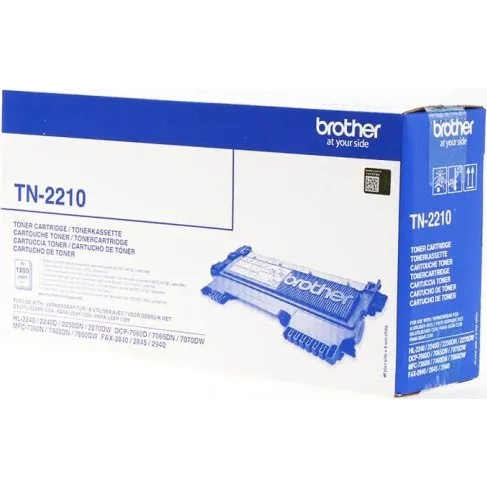 Brother TN2210 Sort Toner, 1200 sider