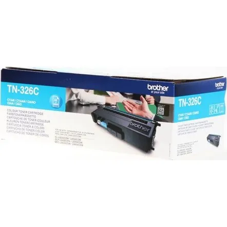 Brother TN326C Cyan Toner, 3500 sider