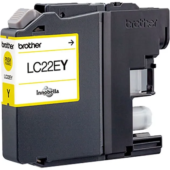 Brother LC22EY Gul Blækpatron (1200 sider)