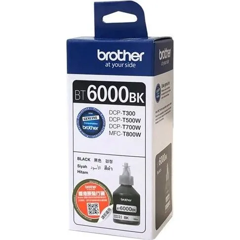 Brother BT6000BK Sort Blækrefill, 6000 Sider
