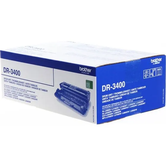 Brother DR-3400 Sort, 50.000 sider