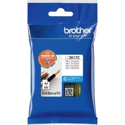 Brother LC-3617C Cyan Original Blækpatron