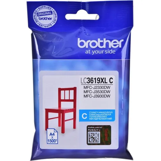 Brother LC-3619XL C Cyan Original Blækpatron