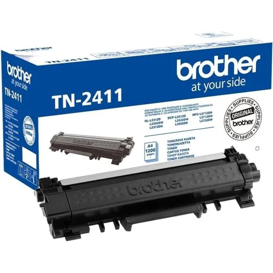 Brother TN-2411 Sort Toner – 1200 sider