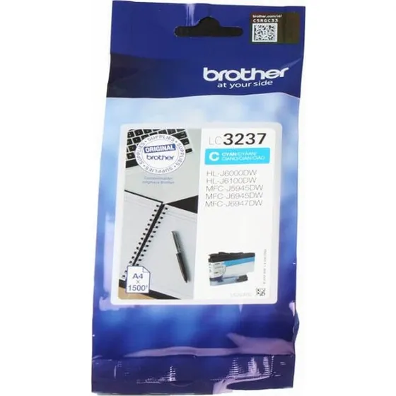 Brother LC3237C Cyan Blækpatron – Op til 1.500 sider