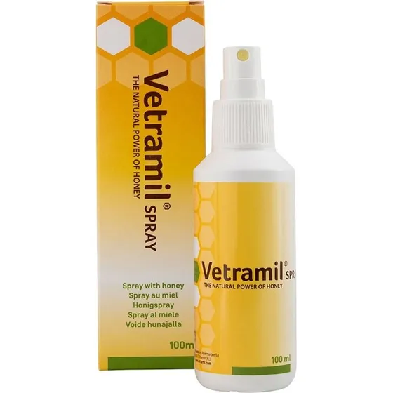 Vetramil Sårspray 100 ml – Plejende medicinsk honning