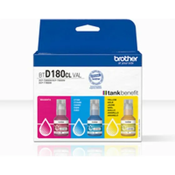 Brother BTD180CL CMY Blækrefill (3 stk., 5.000 sider)